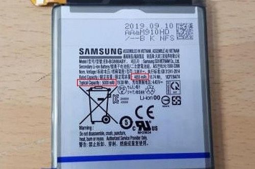 Samsung Galaxy S11+ có pin 5.000 mAh