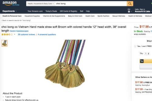 Từ làng ra chợ toàn cầu, chổi đót, nón lá... hot trên Amazon