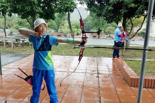 VĐV bắn cung Phú Thọ giành Huy chương Vàng đồng đội Sea Games