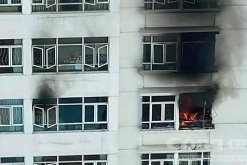 TPHCM: Cháy lớn tại chung cư Hoàng Anh Goldhouse