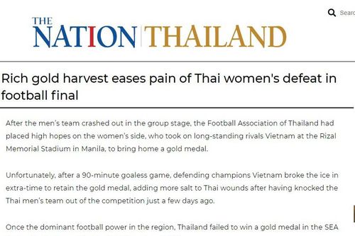 Báo Thái: 'Tuyển nữ Việt Nam đã xát muối vào nỗi đau bóng đá Thái Lan'