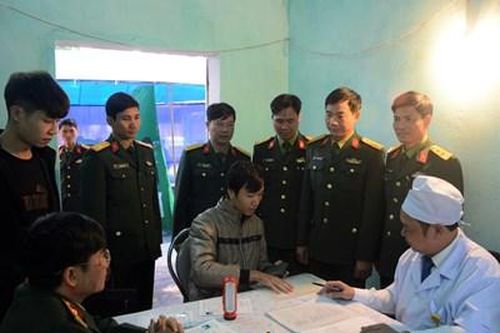 Huyện Bình Giang (Hải Dương) khám tuyển nghĩa vụ quân sự năm 2020