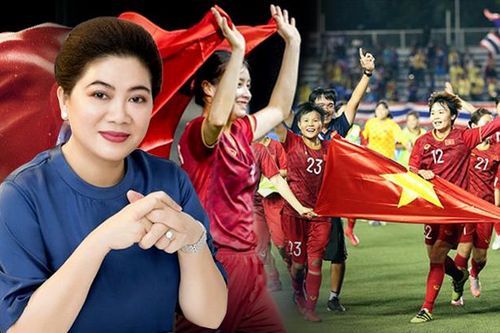Shark Liên tặng thưởng nửa tỉ đồng cho đội tuyển bóng đá nữ Việt Nam sau chiến thắng trước Thái Lan