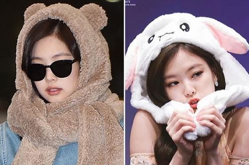 Jennie Blackpink 'hóa trang' thành bé gấu cực đáng yêu tại sân bay