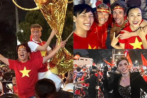 Sao Việt 'quẩy' tưng bừng mừng U22 Việt Nam đoạt HCV SEA Games