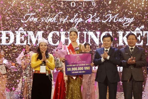 Nữ sinh trường Sân khấu Điện ảnh đăng quang Người đẹp xứ Mường 2019
