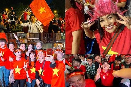 Sao Việt xuống đường 'đi bão' ăn mừng U22 Việt Nam vô địch SEA Games
