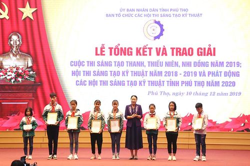 71 sản phẩm nhận giải sáng tạo thanh, thiếu niên, nhi đồng và sáng tạo kỹ thuật