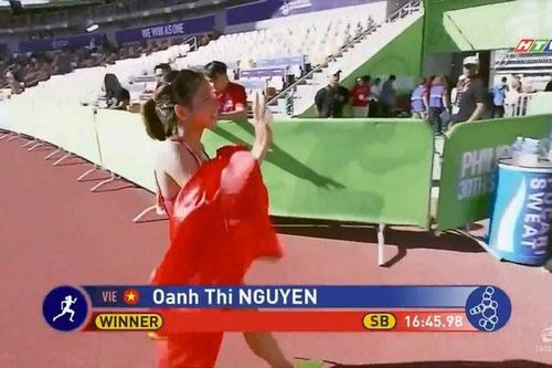 Nguyễn Thị Oanh mang về tấm Huy chương vàng thứ 11 cho điền kinh Việt Nam