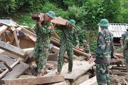 Lực lượng nòng cốt phòng, chống thiên tai trên biên giới