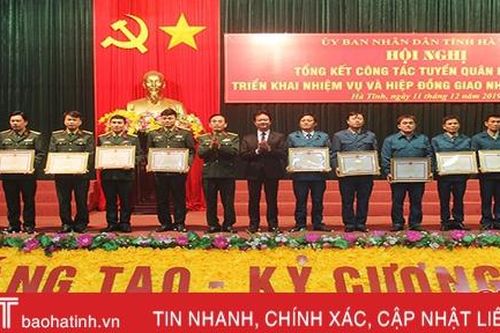 Tổ chức tốt việc tuyển chọn 1.150 công dân Hà Tĩnh thực hiện nghĩa vụ quân sự năm 2020