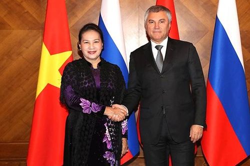 Chủ tịch QH Nguyễn Thị Kim Ngân dự, phát biểu tại phiên họp toàn thể Hội đồng Liên bang Nga