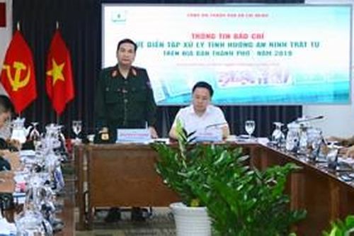 TP Hồ Chí Minh thông tin về diễn tập xử lý tình huống an ninh trật tự năm 2019