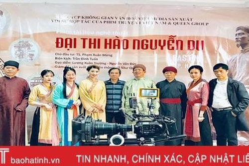 Ngày 15/12, đoàn làm phim 'Đại thi hào Nguyễn Du' thực hiện các cảnh quay ở Hà Tĩnh