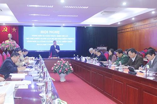 Hội nghị tổng kết 4 năm thực hiện Đề án 'Bố trí chức danh cán bộ bộ đội biên phòng tỉnh Sơn La tăng cường các xã biên giới'
