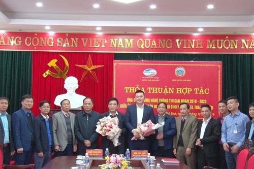 Phú Bình: Thỏa thuận hợp tác ứng dụng công nghệ thông tin