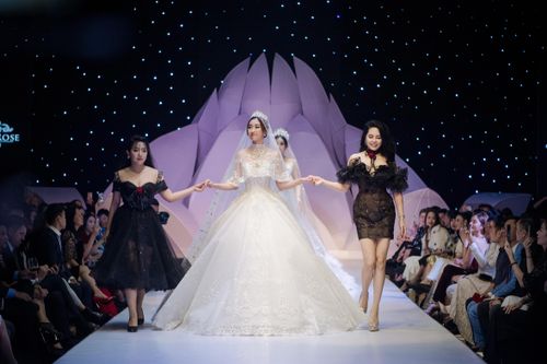 Tuần lễ Thời trang & Sắc đẹp Quốc tế Việt Nam: Hoa hậu Đỗ Mỹ Linh, Á hậu Huyền My rạng rỡ khai màn