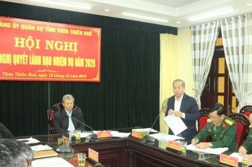 Đảng ủy quân sự tỉnh Thừa Thiên Huế đề ra 8 nhiệm vụ trọng tâm năm 2020