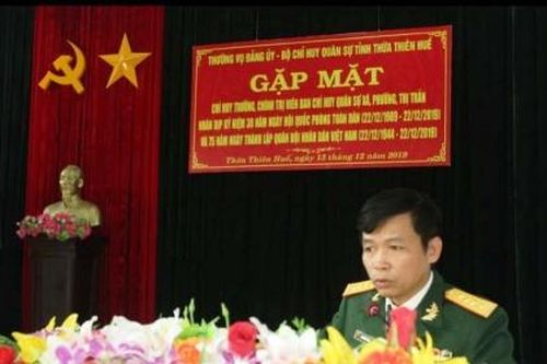 Đảng ủy Quân sự tỉnh Thừa Thiên Huế gặp mặt 152 xã, phường, thị trấn