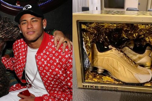 Nike tặng Neymar hai đôi giày vàng chưa từng xuất hiện?