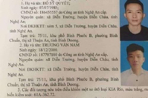 Truy tìm 2 đối tượng đâm thấu ngực nam thanh niên ở Bình Dương