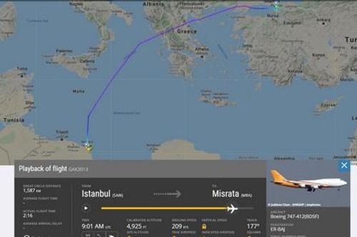 MiG-21 của LNA phá hủy máy bay Boeing 747 của Thổ Nhĩ Kỳ tại Misrata