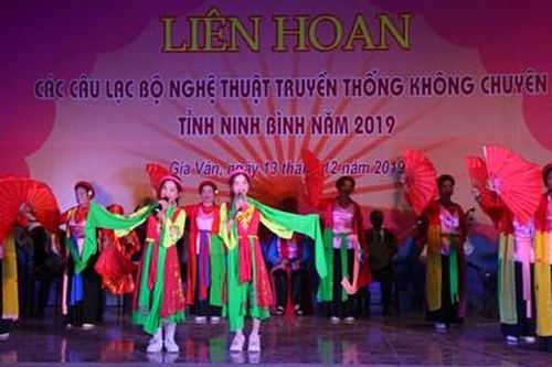 Liên hoan các câu lạc bộ nghệ thuật truyền thống không chuyên tỉnh Ninh Bình năm 2019 - khu vực số 2