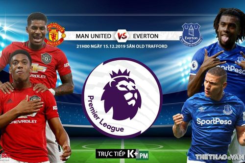 Kèo MU vs Everton. Soi kèo Ngoại hạng Anh. Trực tiếp K+, K+PM