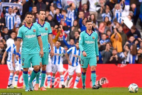 Barcelona có nguy cơ mất ngôi đầu bảng sau trận hòa thất vọng trước Sociedad