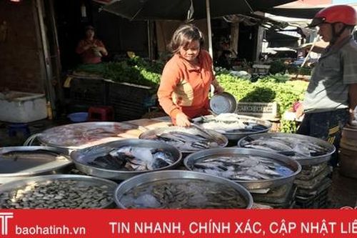 Tiểu thương gom hàng tết, thị trường hải sản Hà Tĩnh 'rục rịch' tăng giá