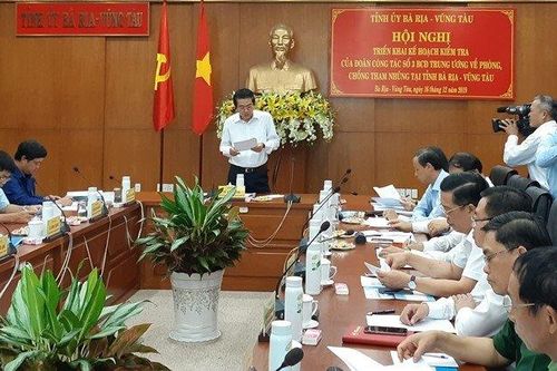 Đoàn công tác Ban Chỉ đạo T.Ư về phòng, chống tham nhũng làm việc tại Bà Rịa - Vũng Tàu