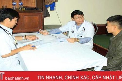 460 thanh niên Nghi Xuân khám tuyển nghĩa vụ quân sự năm 2020