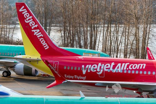 Hình ảnh đầu tiên về Boeing 737 MAX 8 của Vietjet Air