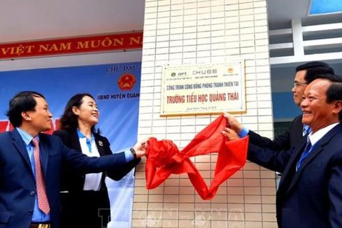Khánh thành trường học kiêm công trình phòng tránh thiên tai