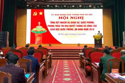 Hà Nội tổng kết nhiệm vụ quân sự, quốc phòng năm 2019