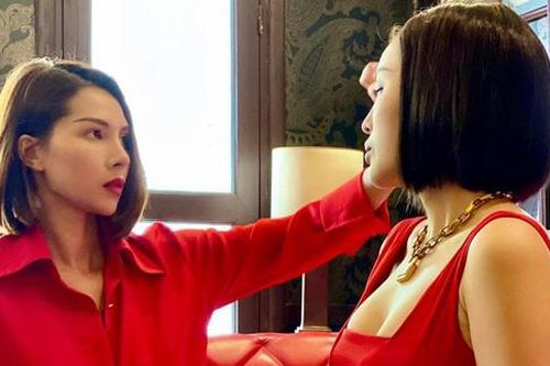 Kỳ Duyên khác lạ khi để tóc ngắn, được Minh Triệu chăm sóc tận tình khiến ai nhìn cũng phát ghen