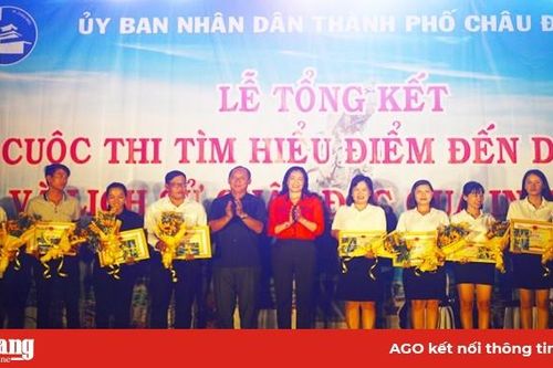 Tổng kết Cuộc thi 'Tìm hiểu điểm đến du lịch và lịch sử Châu Đốc' qua internet năm 2019