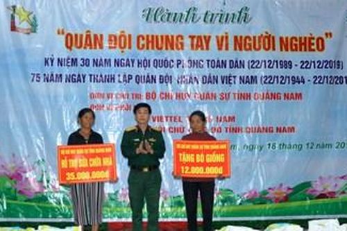 Hành trình 'Quân đội chung tay vì người nghèo' tại huyện Nam Giang