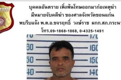Thái Lan bắt giữ kẻ sát nhân sau khi ân xá vài tháng