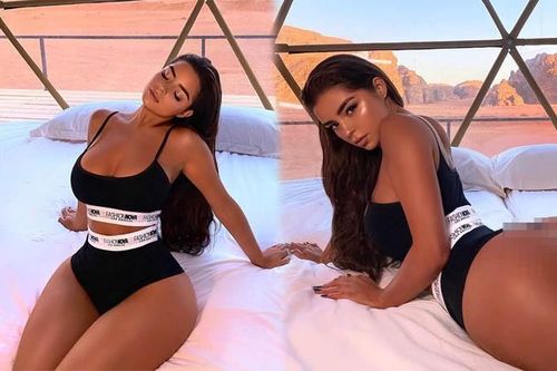 Demi Rose hiếm hoi mặc nội y kín đáo, khoe 'siêu vòng ba' trứ danh