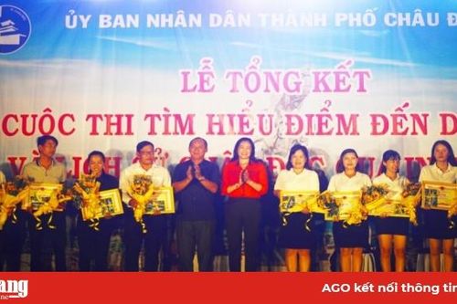 Tổng kết cuộc thi 'Tìm hiểu điểm đến du lịch và lịch sử Châu Đốc' qua internet