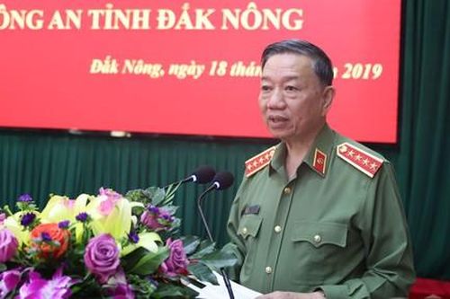 Bộ trưởng Bộ Công an làm việc tại Công an tỉnh Đắk Nông