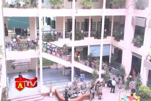 Quận Ba Đình thực tập phương án chữa cháy tại trường học