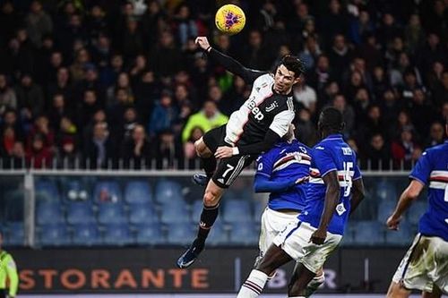Sampdoria 1-2 Juventus: Bật cao 2,6m đánh đầu ghi bàn, Ronaldo được ví với siêu sao NBA