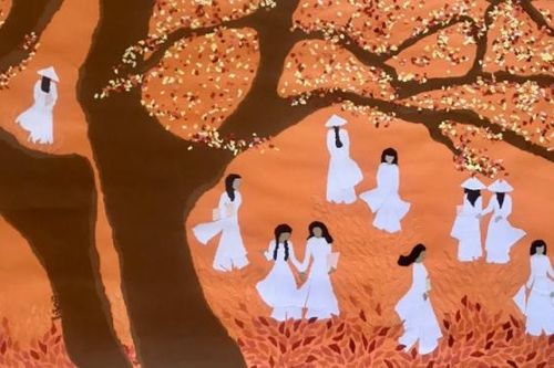 Triển lãm 'Chuyện áo dài' tại Hà Nội