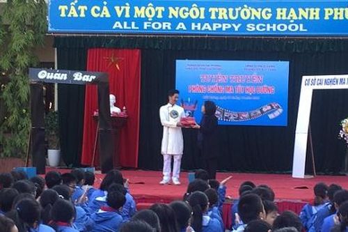 Trường THCS Lê Chân 'nói không với ma túy học đường'