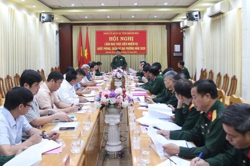 Hội nghị lãnh đạo nhiệm vụ quốc phòng, quân sự năm 2020