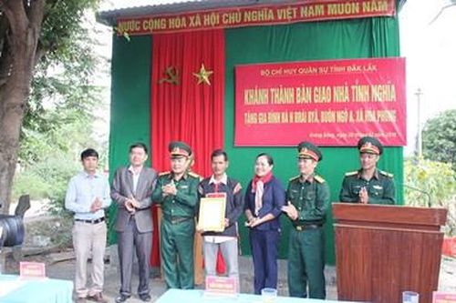 Đắk Lắk trao nhà tình nghĩa tặng đối tượng chính sách