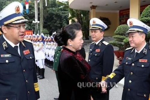 Chủ tịch Quốc hội thăm, chúc mừng Quân chủng Hải quân, Quân khu 3