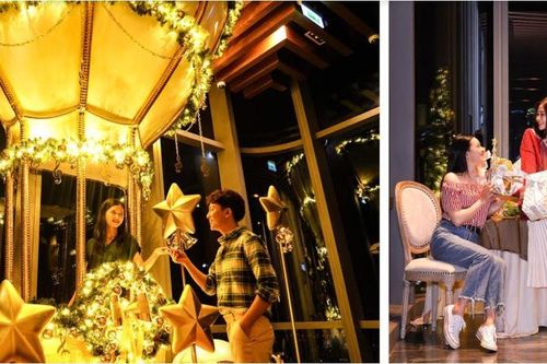Cây thông 'siêu cao khổng lồ' và cây thông 'biết bay' tại Sài Gòn, bạn đã thử chưa?